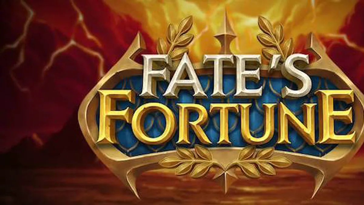 Tampilan visual slot Fate’s Fortune dengan elemen retro dan simbol mitologi.